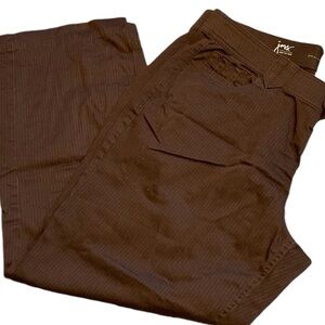 Just My Size Women’s Pants Pinstripe Brown Plus 20W